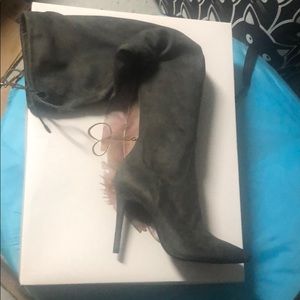 Jessica Simpson grey Londy boots